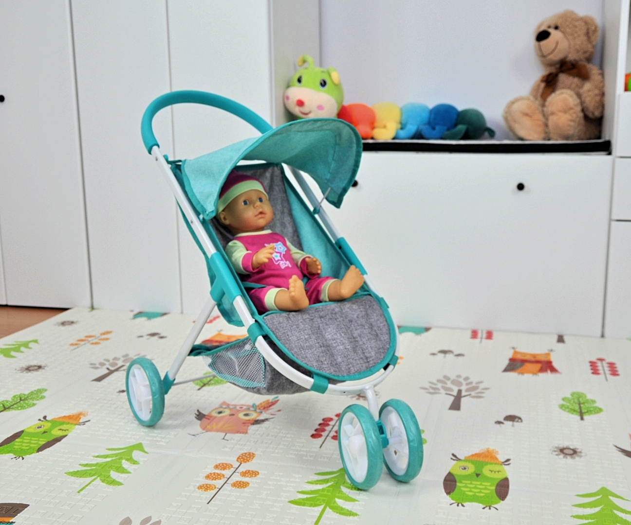 Milly Mally Wózek dla lalek Susie Prestige Mint — zdjęcie 6