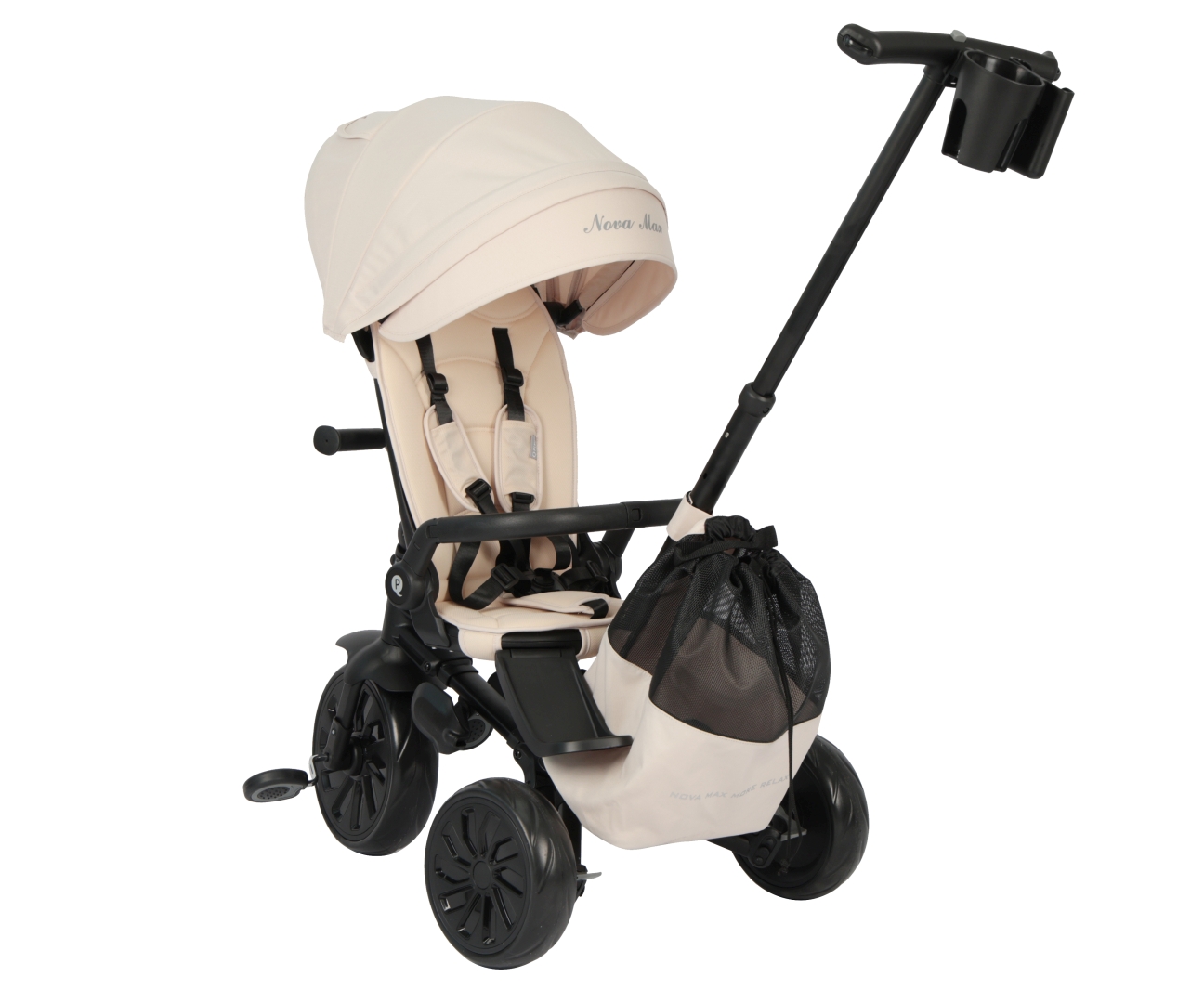 Qplay Rowerek Trójkołowy Nova Max Beige — zdjęcie 2