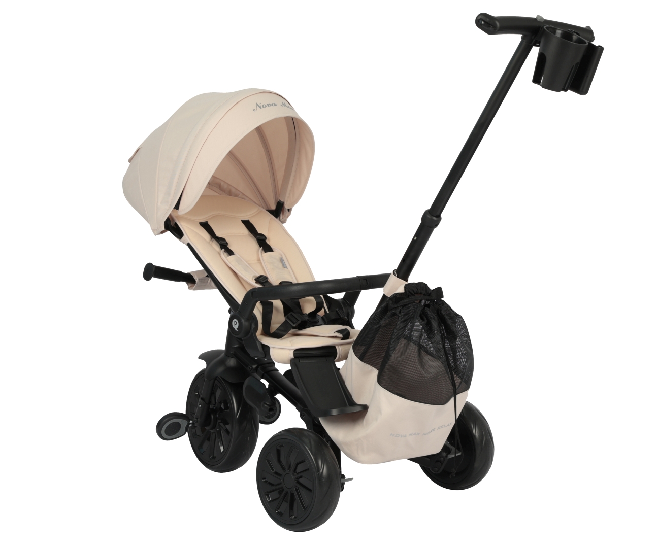 Qplay Rowerek Trójkołowy Nova Max Beige — zdjęcie 3