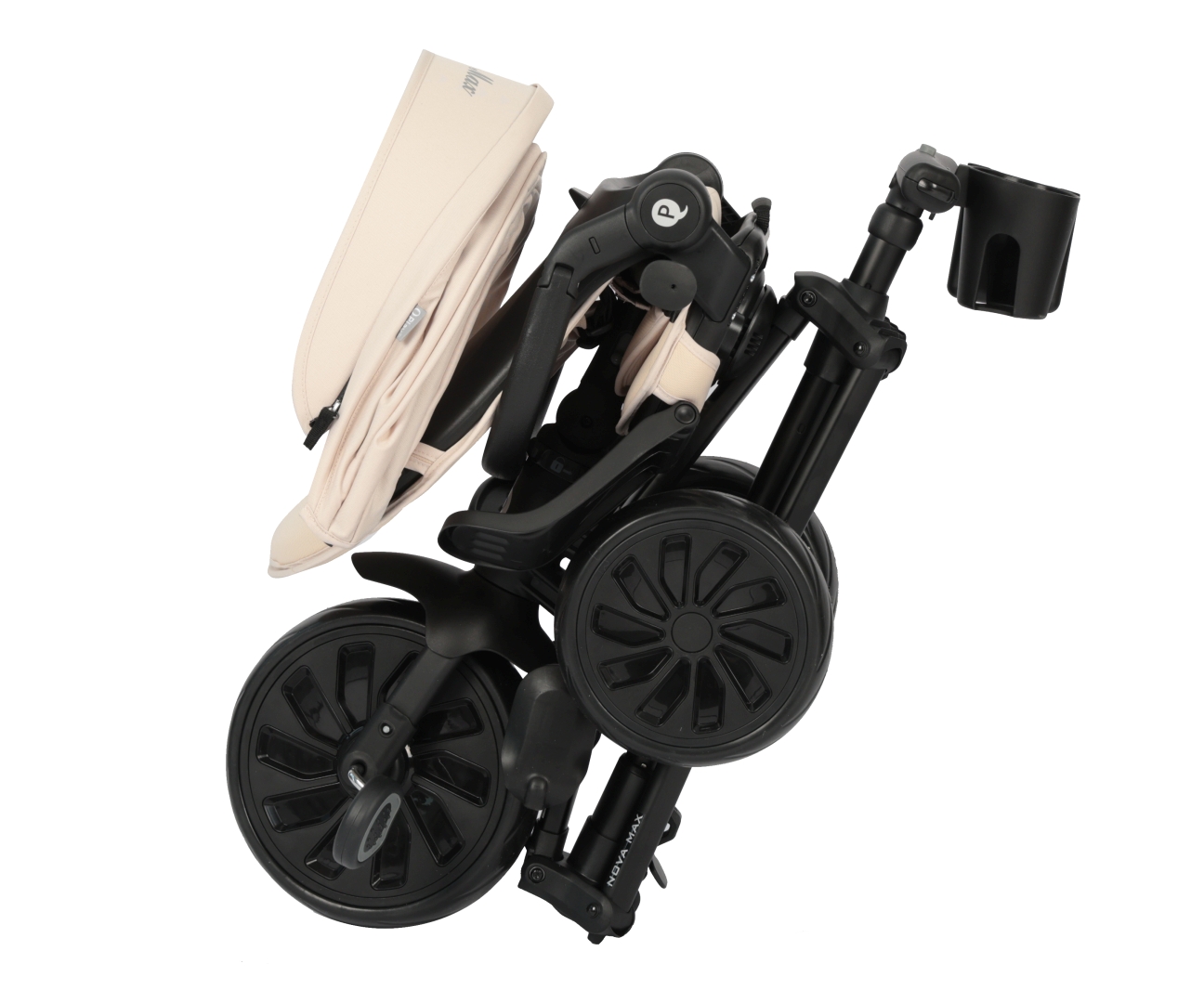 Qplay Rowerek Trójkołowy Nova Max Beige — zdjęcie 7