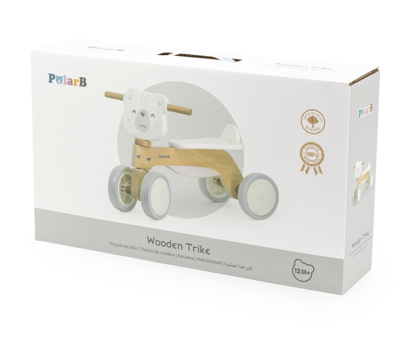 Viga 44239 PolarB Drewniany jeździk - Miś — zdjęcie 7