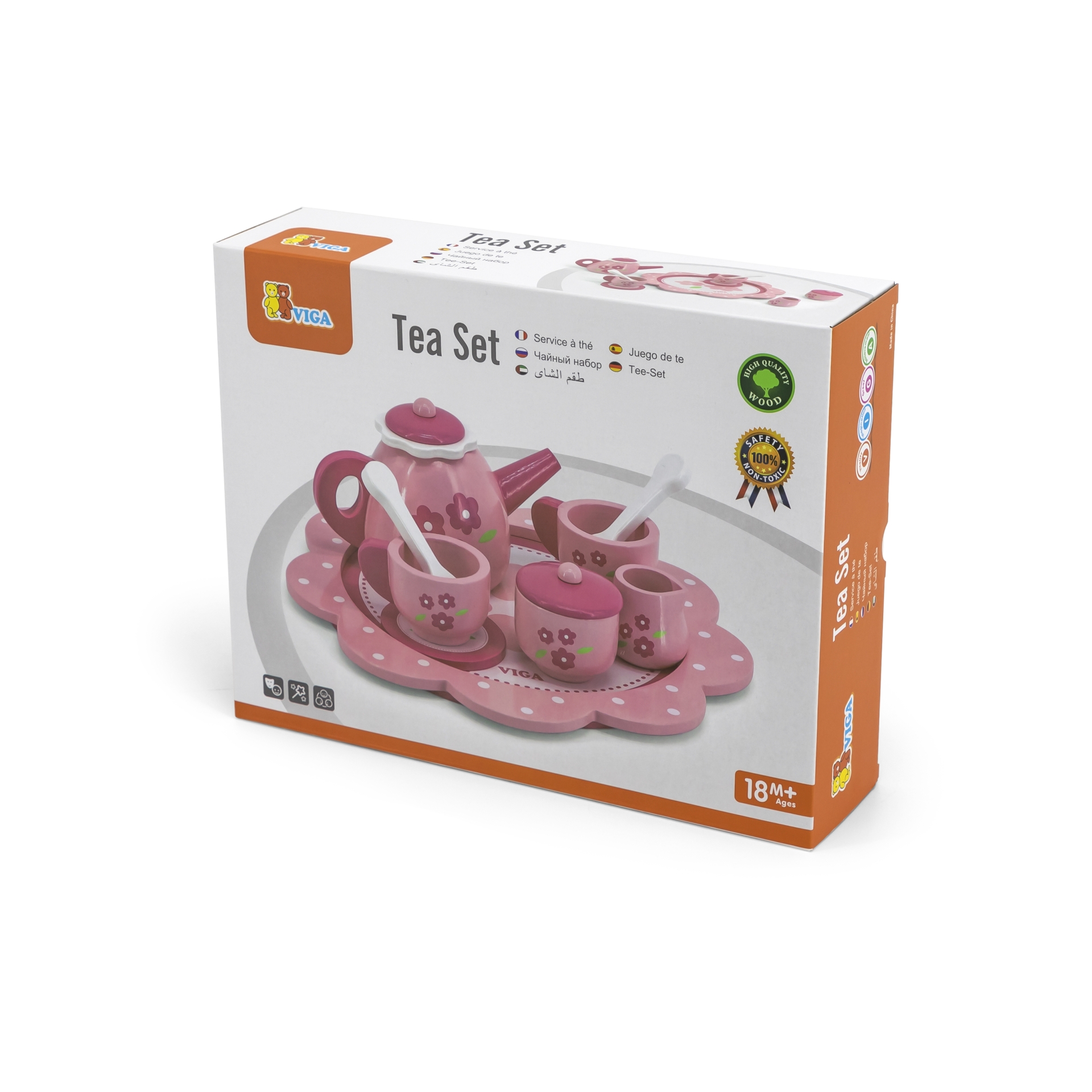 Viga 44543 Serwis do herbaty i kawy pink flower — zdjęcie 7