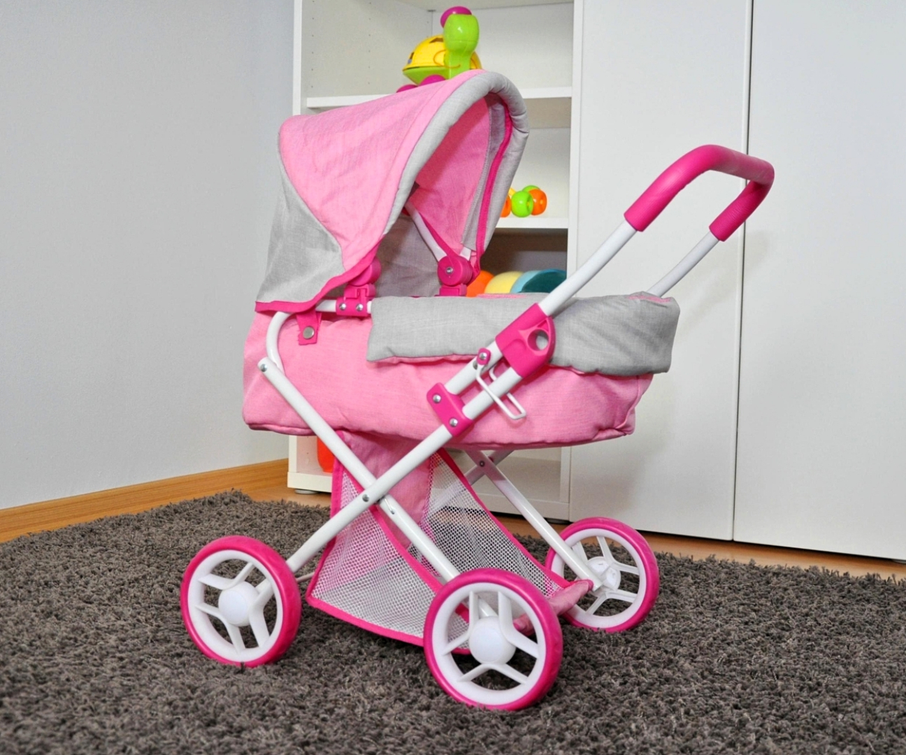 Milly Mally Wózek dla lalek Alice Prestige Pink — zdjęcie 5