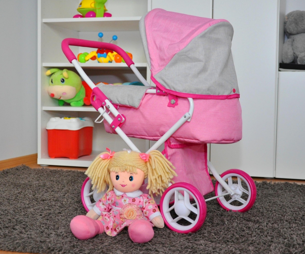 Milly Mally Wózek dla lalek Alice Prestige Pink — zdjęcie 6