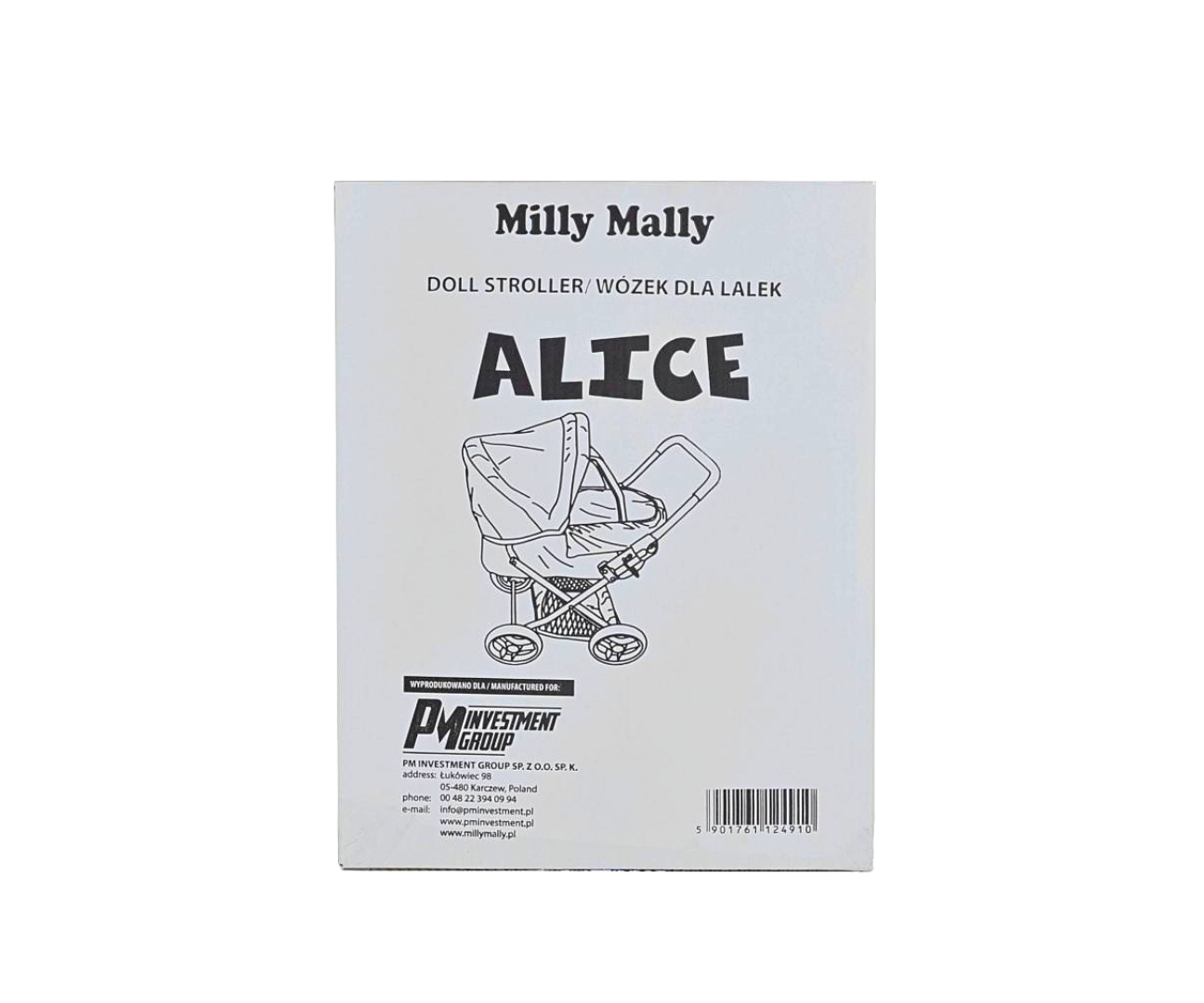 Milly Mally Wózek dla lalek Alice Prestige Pink — zdjęcie 9