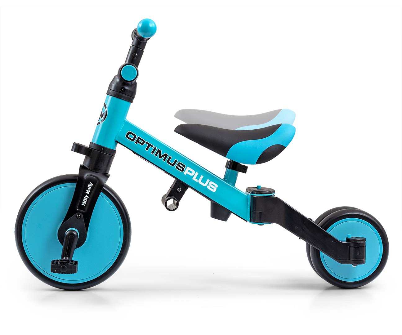 Milly Mally Rowerek 4w1 Optimus Plus Blue — zdjęcie 9