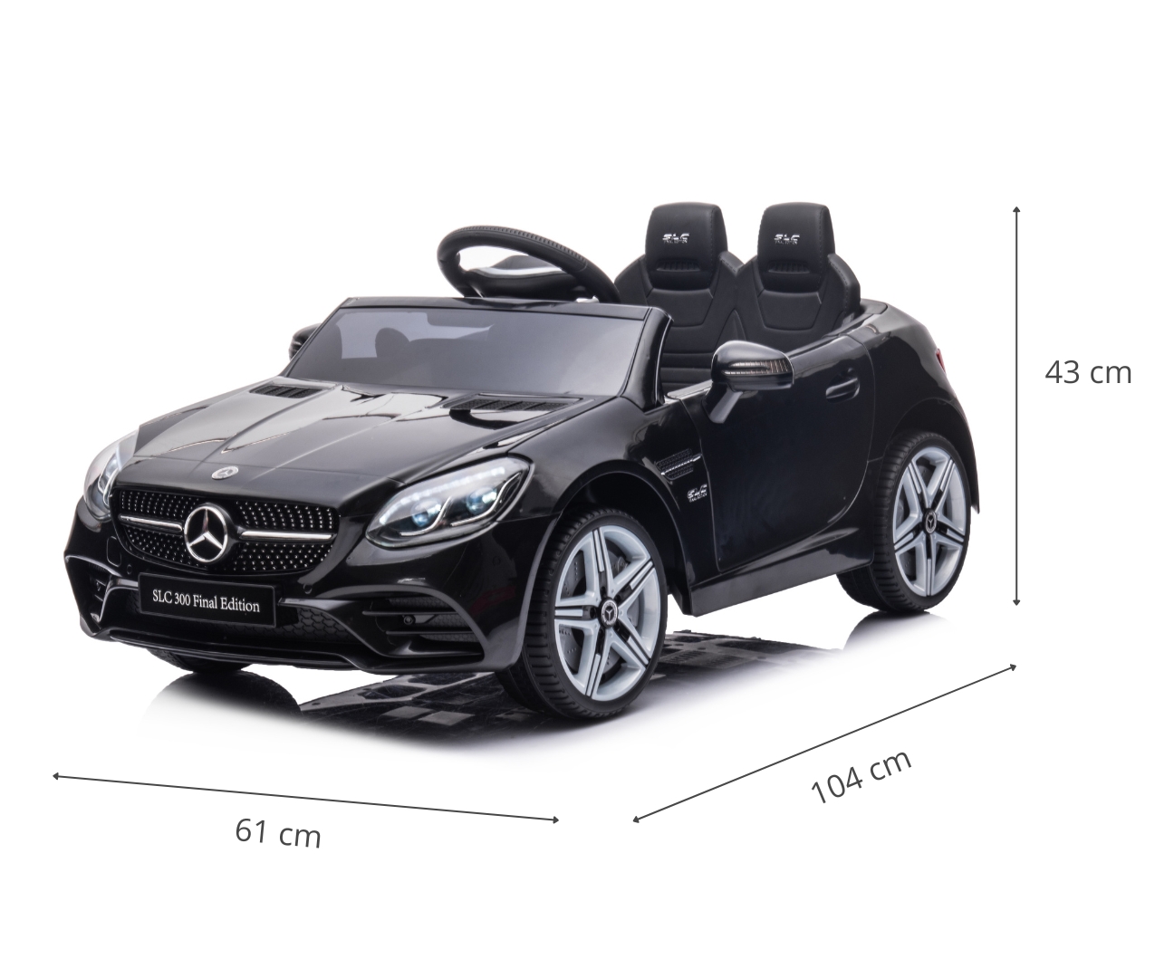 Milly Mally Pojazd na akumulator Mercedes-Benz SLC Black — zdjęcie 15