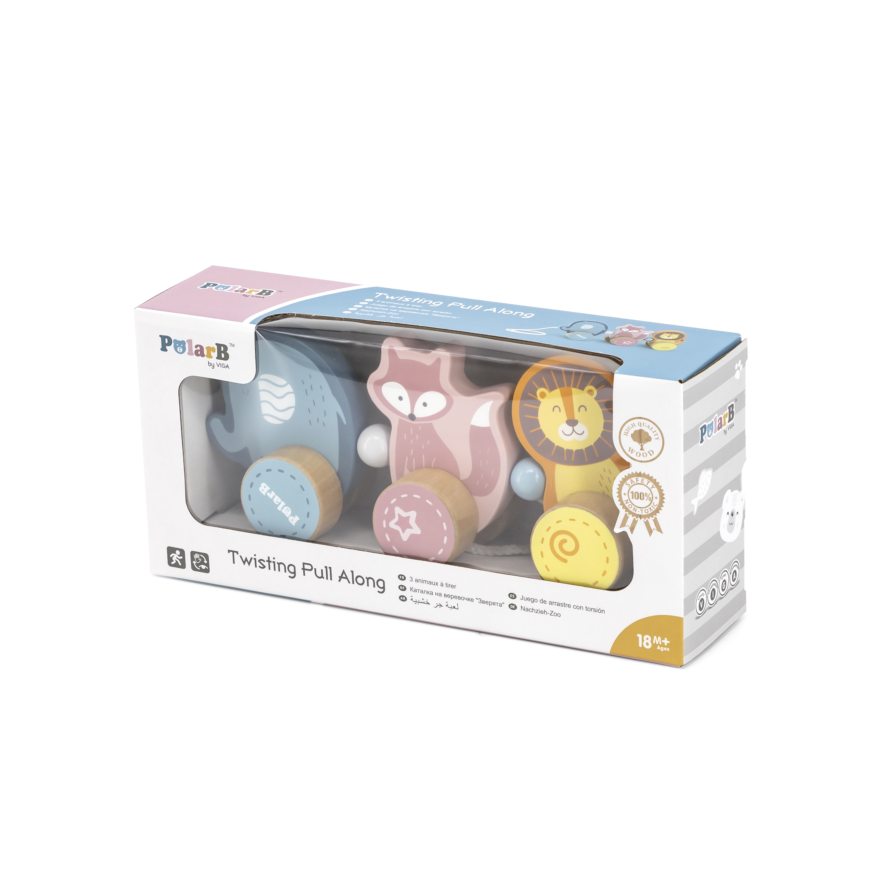 Viga 44023 PolarB Przyjaciele z Zoo do ciągnięcia — zdjęcie 4