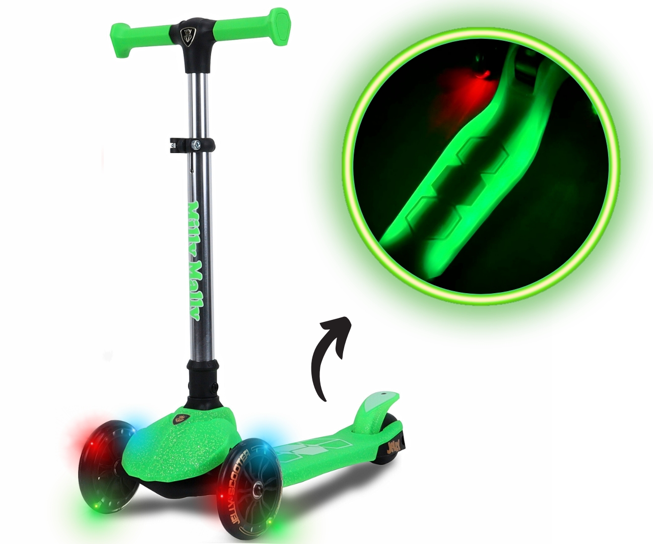 Milly Mally Scooter Jelly Green