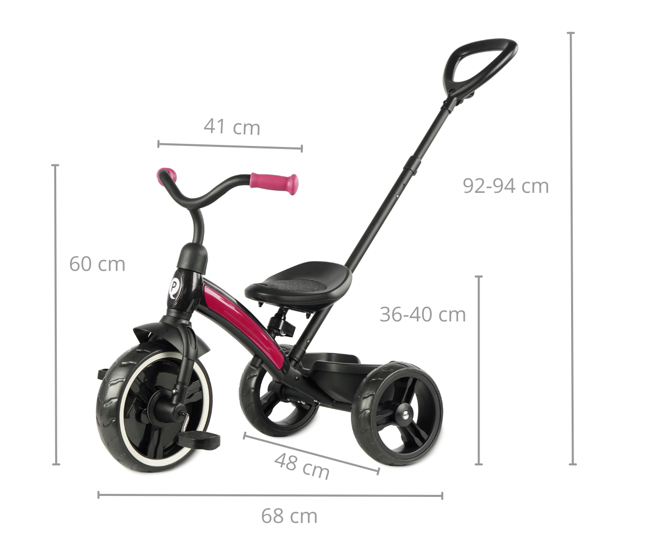 Qplay Rowerek Trójkołowy Elite Plus Rose — zdjęcie 12