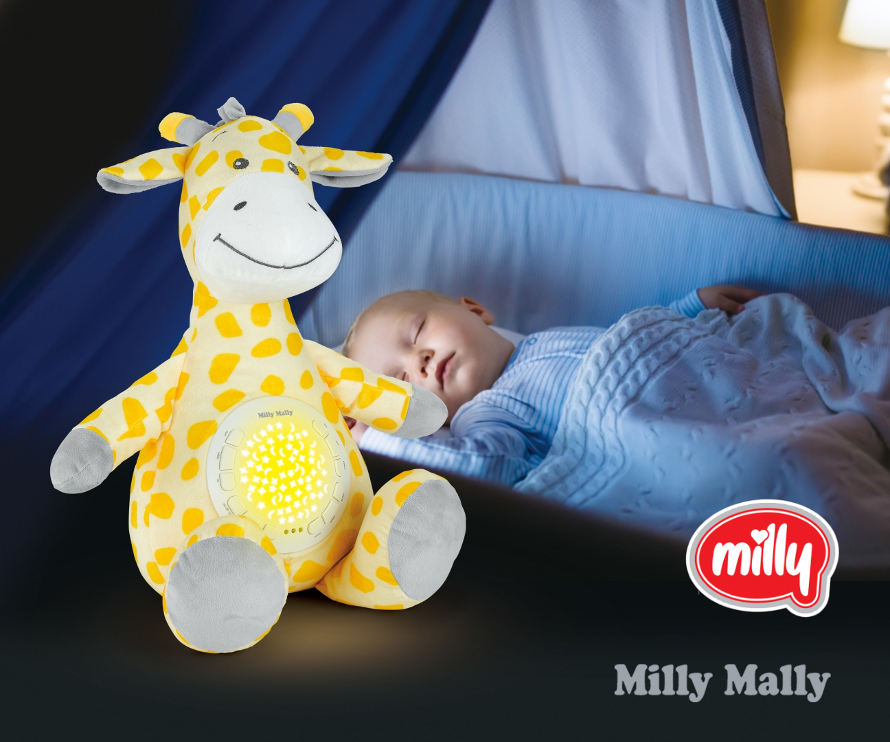 Milly Mally Zabawka pluszowa z Projektorem Milly Giraffe — zdjęcie 9
