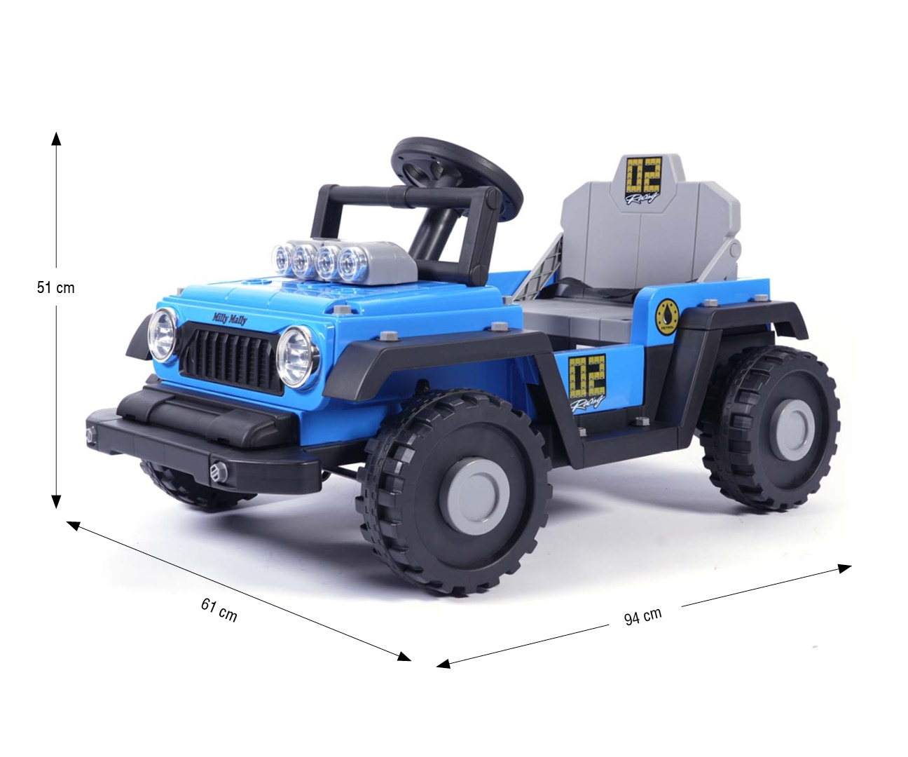 Milly Mally Pojazd na akumulator Prime 2w1 Blue — zdjęcie 13
