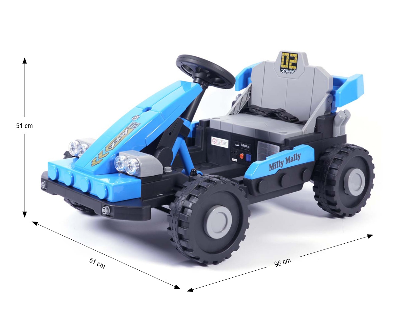 Milly Mally Pojazd na akumulator Prime 2w1 Blue — zdjęcie 14