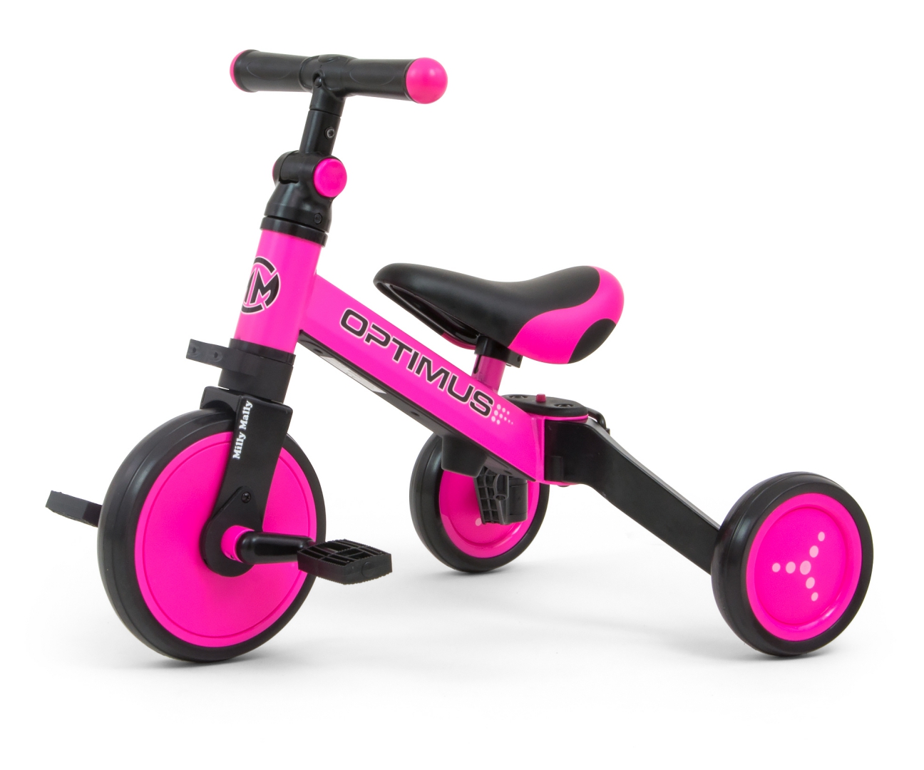 Milly Mally Rowerek 3w1 Optimus Pink