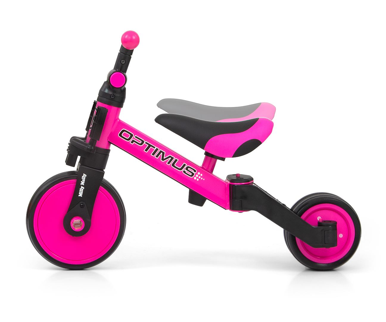 Milly Mally Rowerek 3w1 Optimus Pink — zdjęcie 4