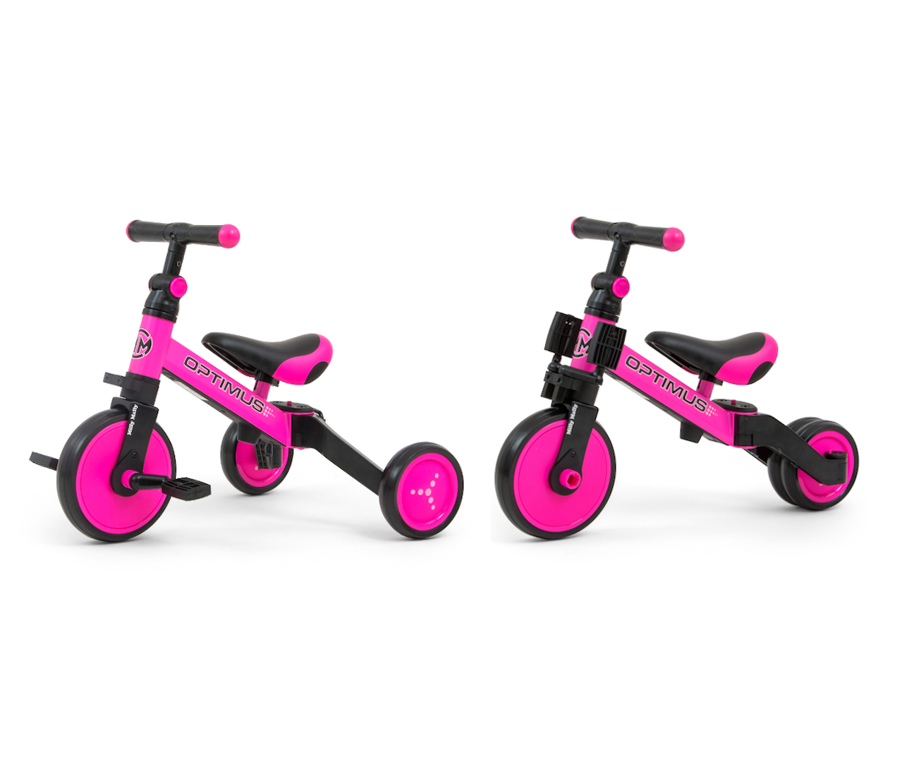Milly Mally Rowerek 3w1 Optimus Pink — zdjęcie 6