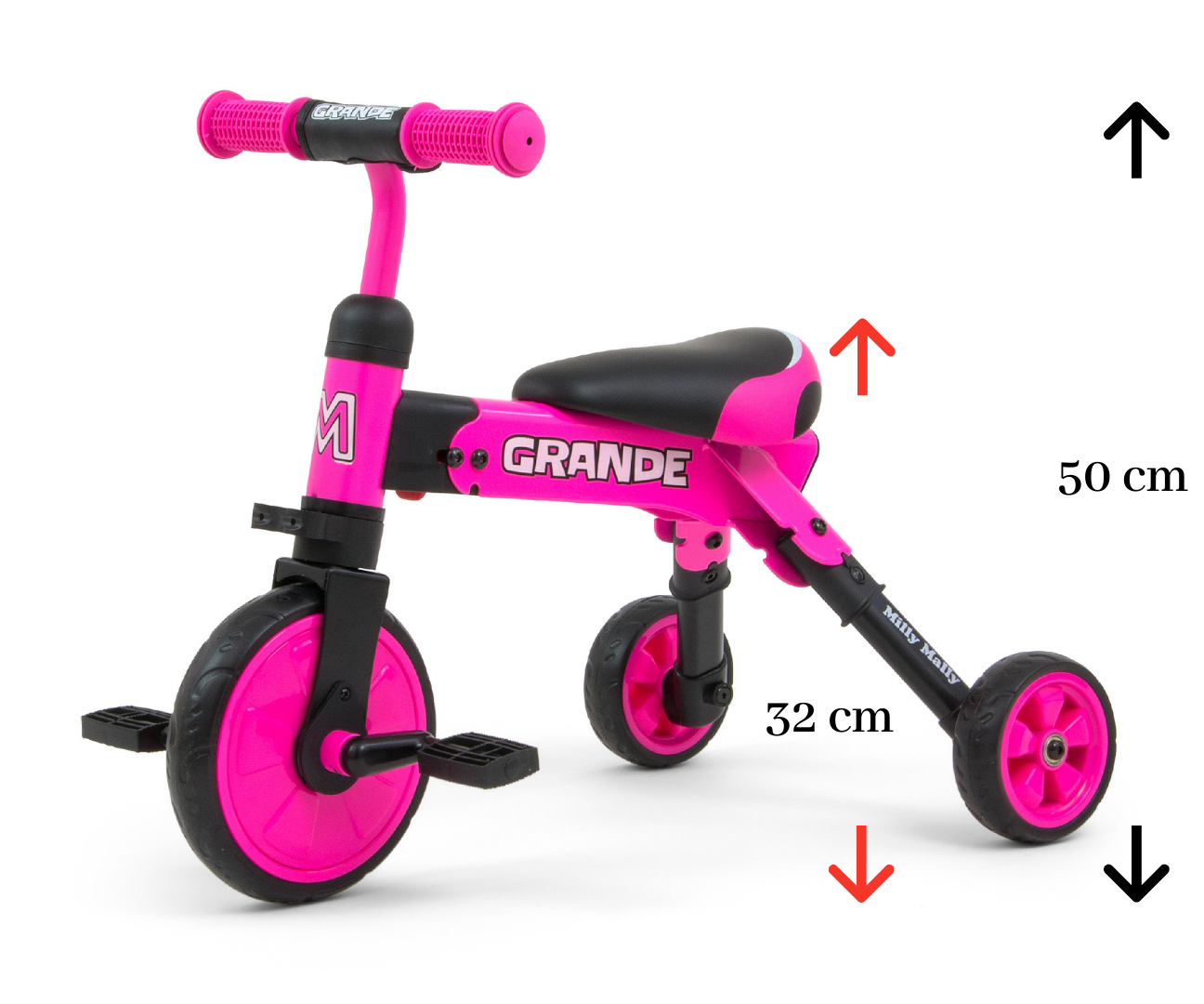 Milly Mally Rowerek 2w1 Grande Pink — zdjęcie 2