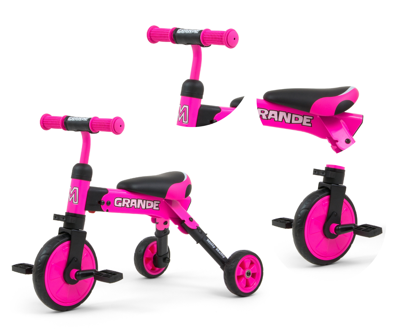 Milly Mally Rowerek 2w1 Grande Pink — zdjęcie 8