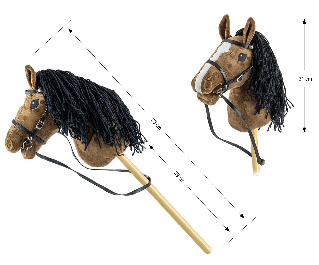 Milly Mally Hobby Plus Koń na Kiju Dark Brown — zdjęcie 7
