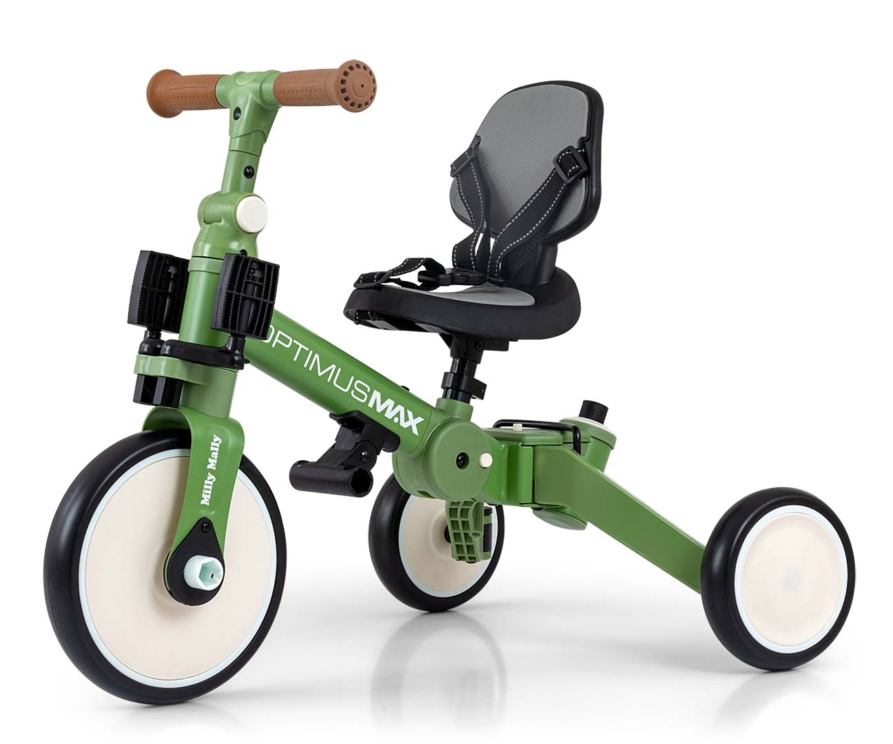 ND18_6342 Milly Mally Rowerek 5w1 Optimus Max Gre