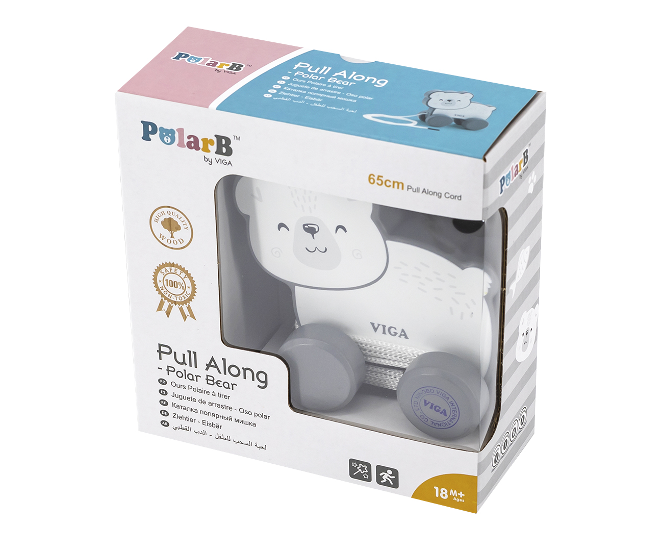Viga 44001 PolarB Miś Michał do ciągnięcia — zdjęcie 4