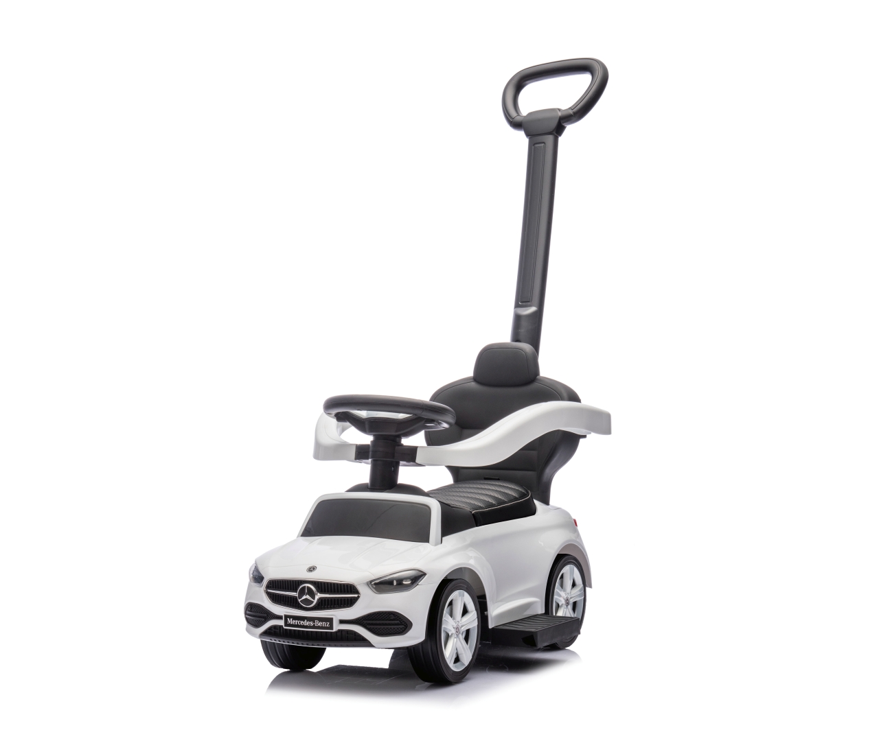 Milly Mally Pojazd z rączką MERCEDES C-Class Deluxe White — zdjęcie 2
