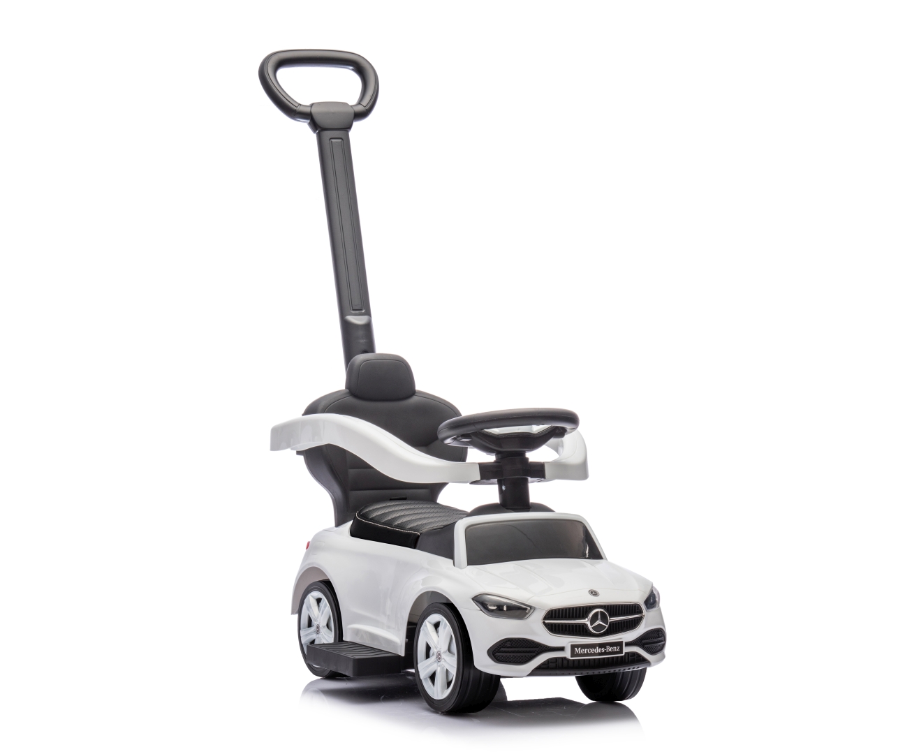 Milly Mally Pojazd z rączką MERCEDES C-Class Deluxe White — zdjęcie 5
