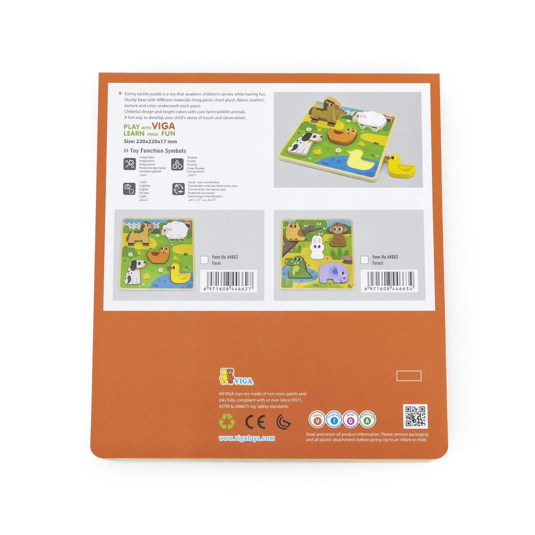 Viga 44662 Drewniane puzzle - Farma — zdjęcie 4