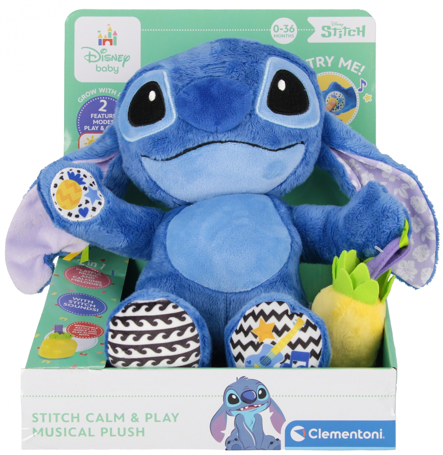 Clementoni Stitch interaktywny pluszowy Disney baby 17987