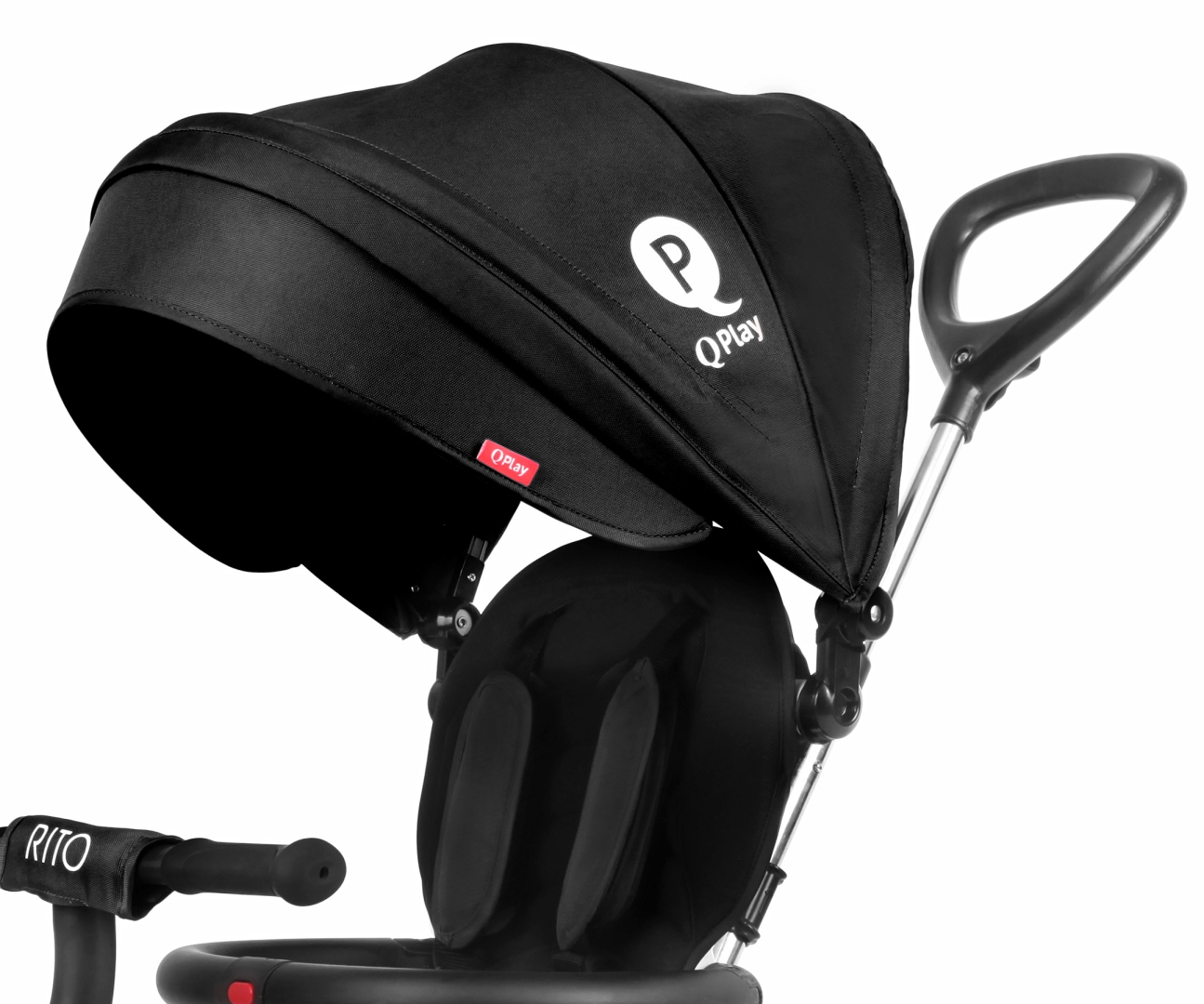 Qplay Rowerek Trójkołowy Rito Black — zdjęcie 2
