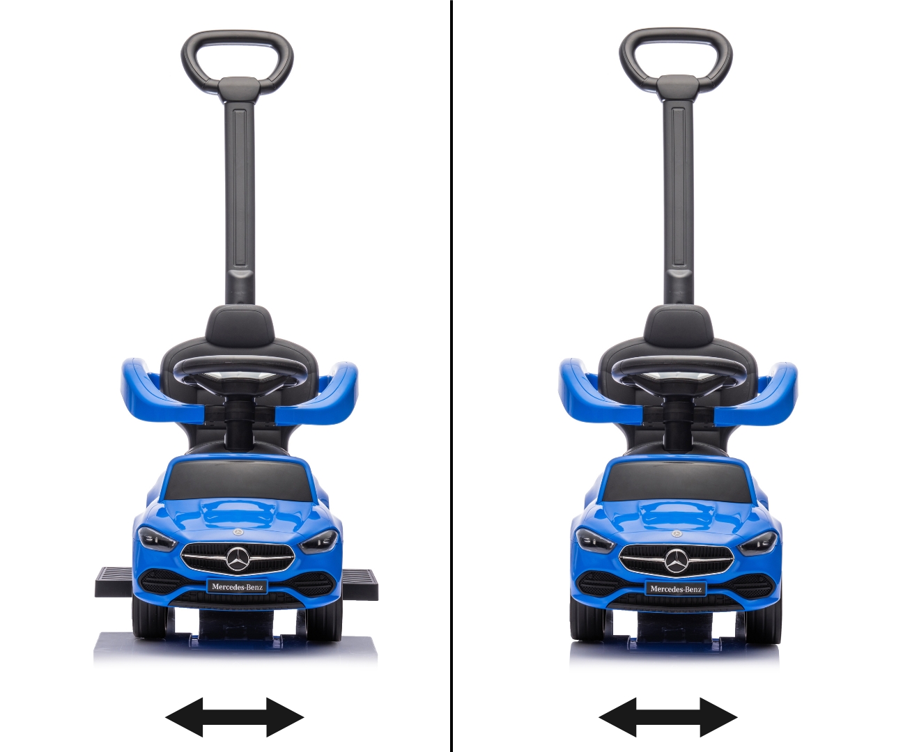 Milly Mally Pojazd z rączką MERCEDES C-Class Deluxe Blue — zdjęcie 9
