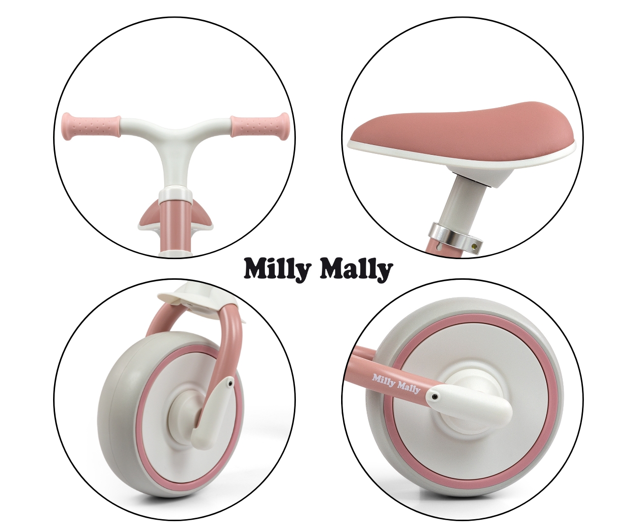 Milly Mally Rowerek Biegowy Skippy Pink — zdjęcie 11