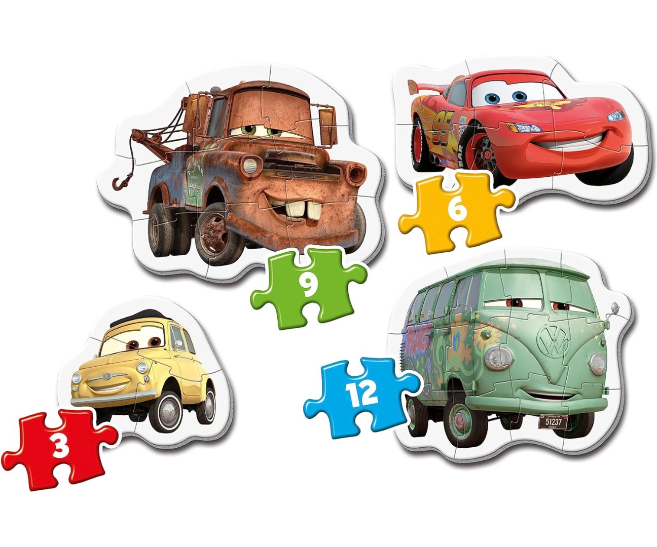 Clementoni 20804 Moje Pierwsze Puzzle Auta — zdjęcie 2