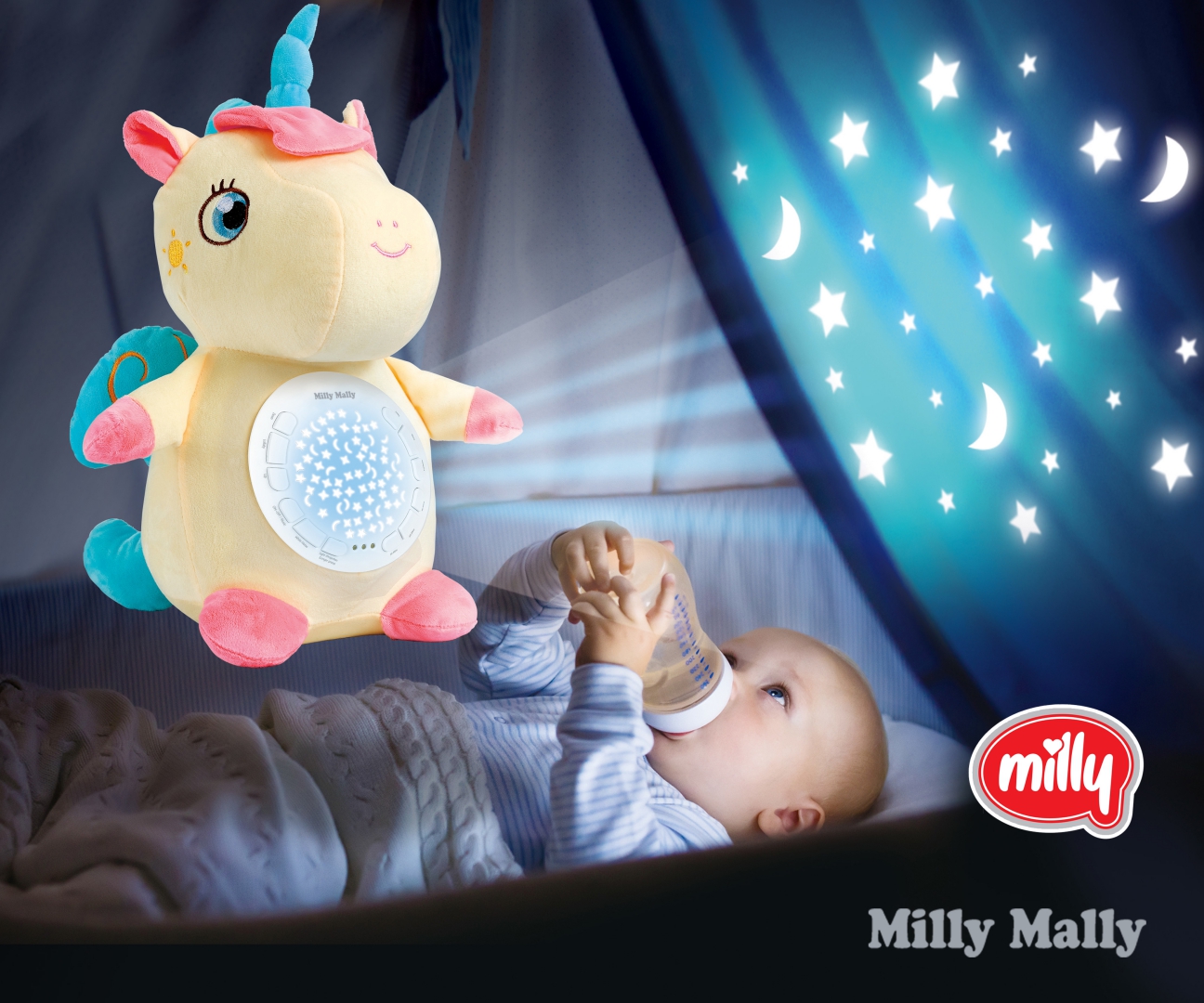 Milly Mally Zabawka pluszowa z Projektorem Milly Unicorn — zdjęcie 9