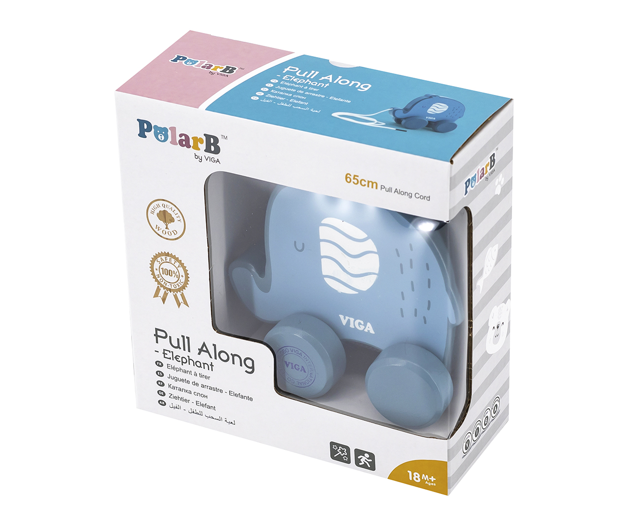 Viga 44004 PolarB Słonik Stefan do ciągniecia — zdjęcie 4