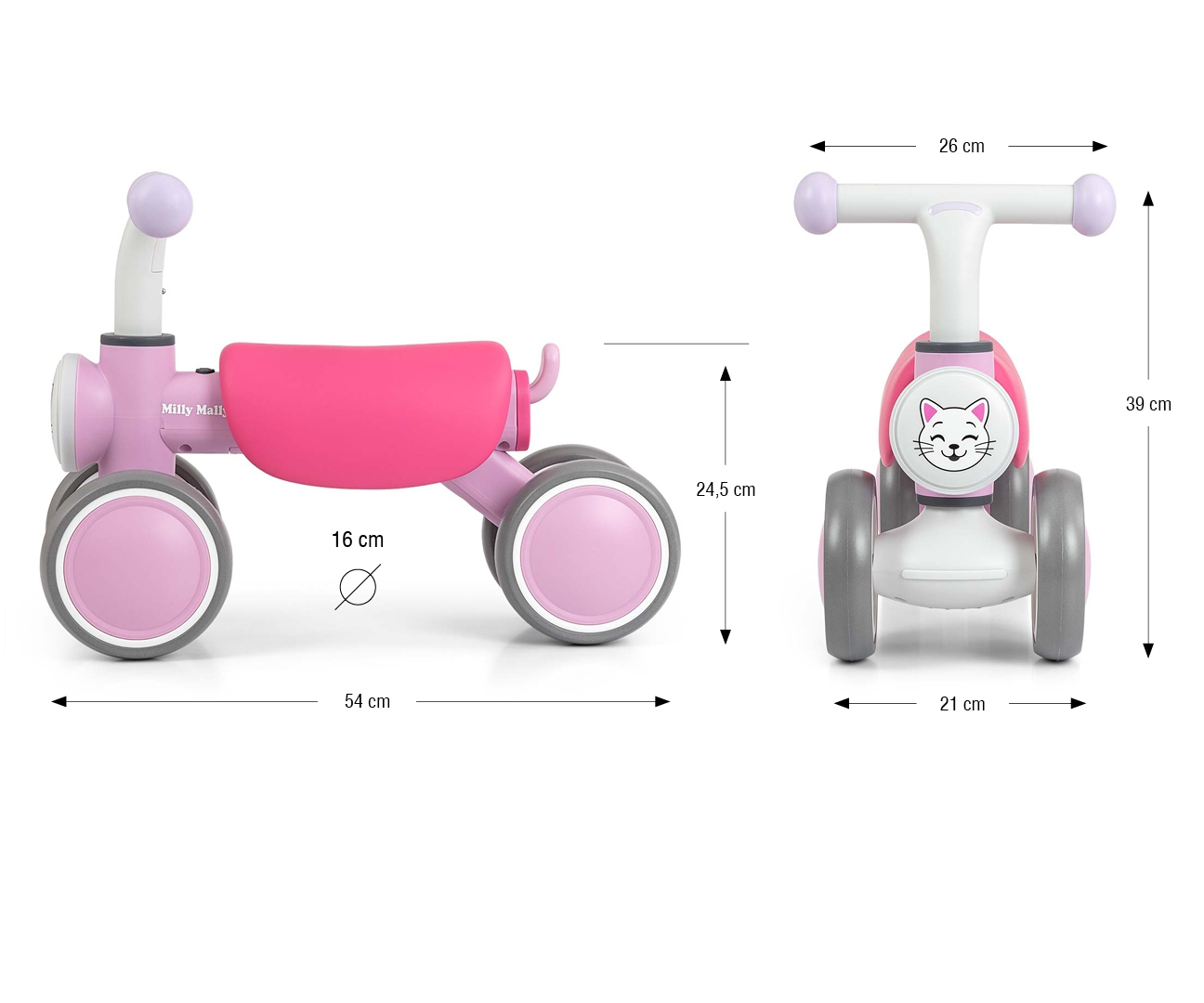 Milly Mally Pojazd York Pink — zdjęcie 12