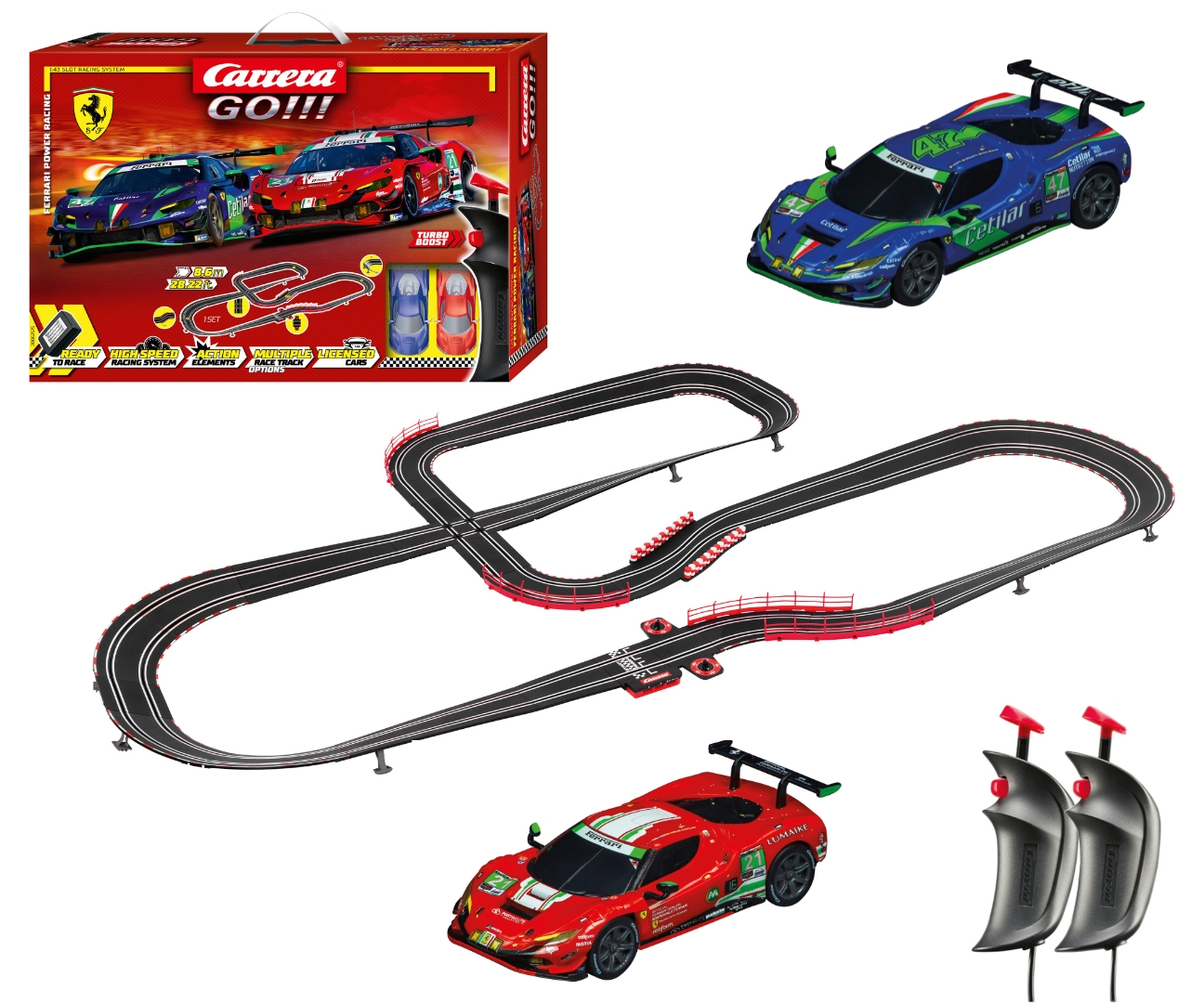 Carrera Go 200 Ferrari Power Racing 8.6m