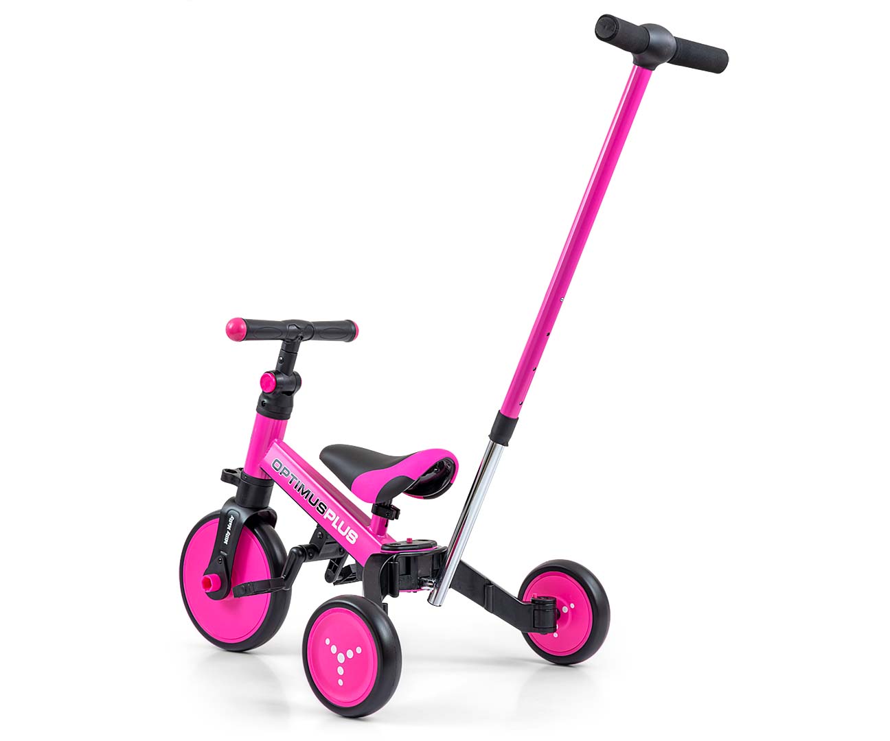Milly Mally Rowerek 4w1 Optimus Plus Pink — zdjęcie 2