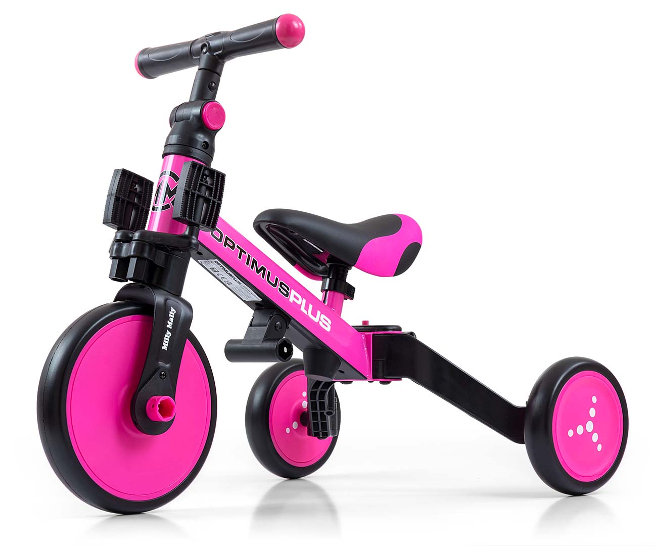 Milly Mally Rowerek 4w1 Optimus Plus Pink — zdjęcie 3
