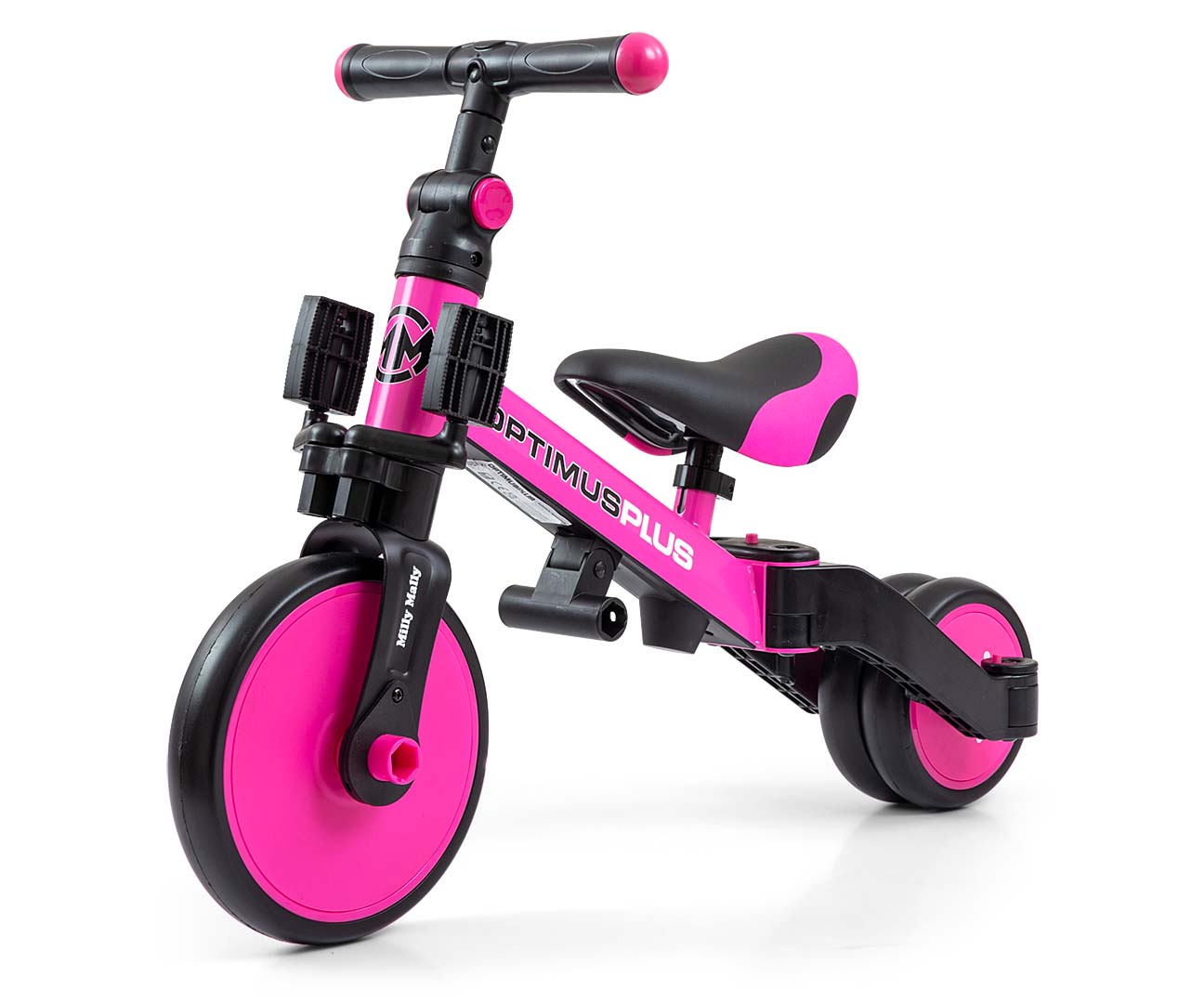 Milly Mally Rowerek 4w1 Optimus Plus Pink — zdjęcie 6