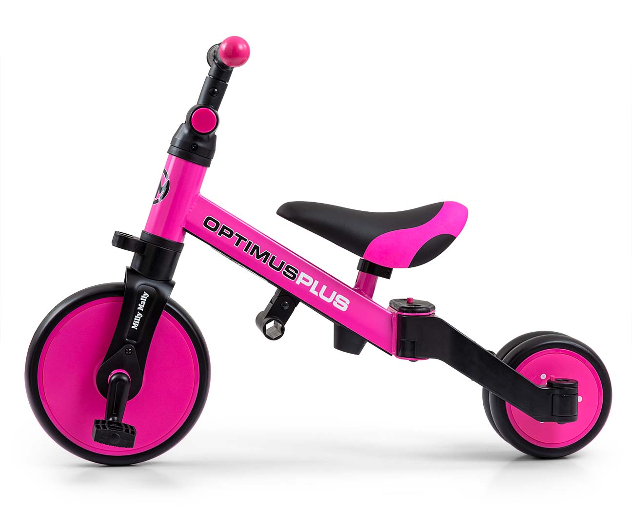 Milly Mally Rowerek 4w1 Optimus Plus Pink — zdjęcie 7