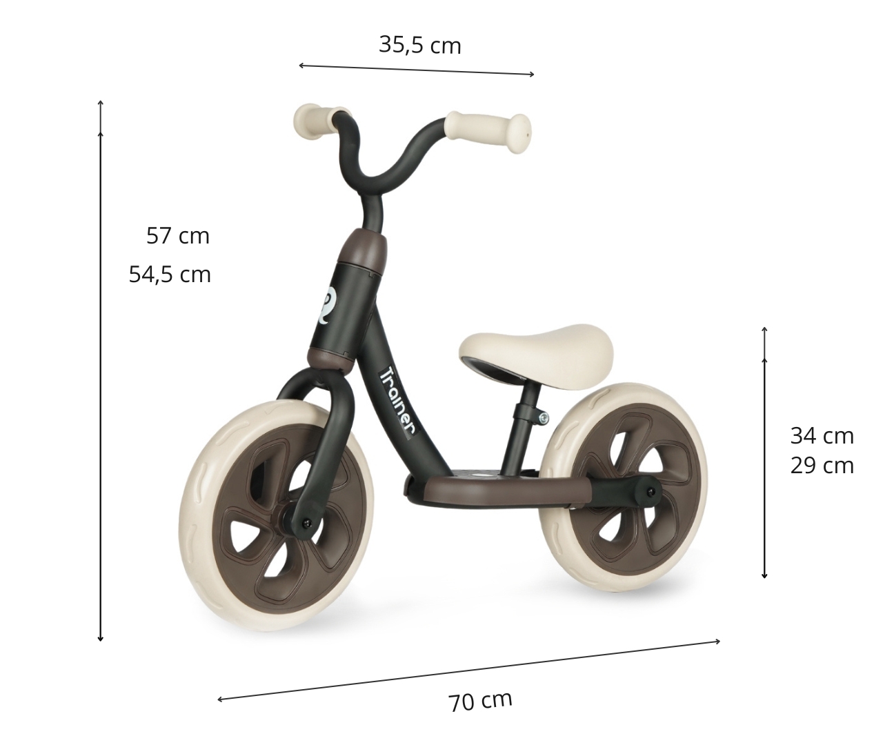 Qplay Rowerek Biegowy Trainer Black — zdjęcie 7