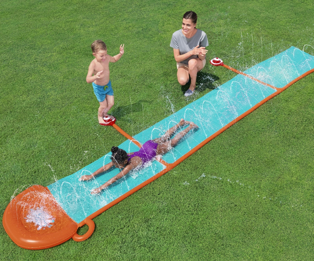 Bestway 52718 Ślizgawka pojedyncza ze spryskiwaczami H2OGO! StomBlast 4.88m — zdjęcie 5