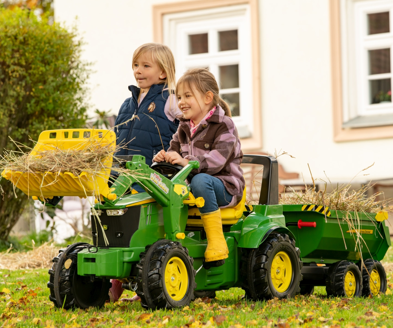 Rolly Toys 122165 Przyczepa Rolly Halfpipe półwywrotka John Deere 2-osie — zdjęcie 4