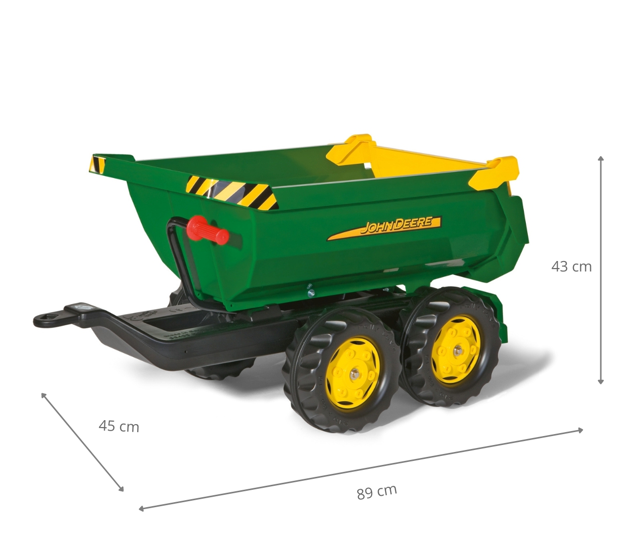 Rolly Toys 122165 Przyczepa Rolly Halfpipe półwywrotka John Deere 2-osie — zdjęcie 6