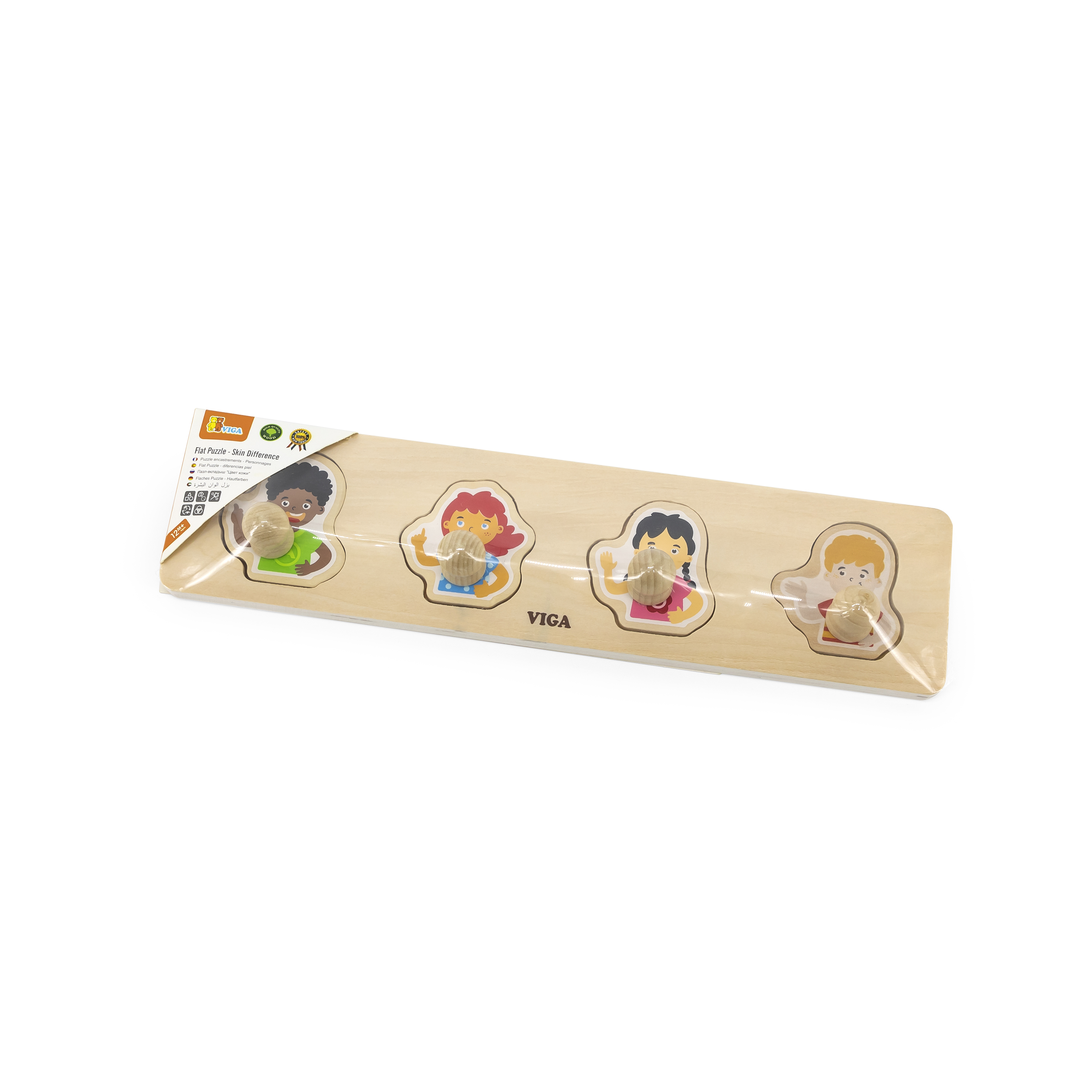 Viga 44536 Pierwsze puzzle z uchwytami - kolory skóry — zdjęcie 2