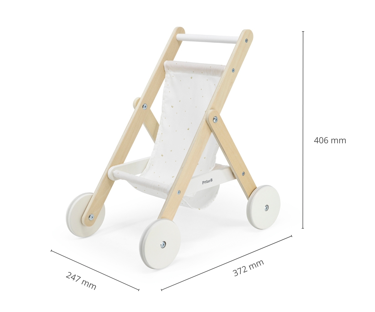 Viga 44236 PolarB Drewniana spacerówka dla lalek — zdjęcie 7