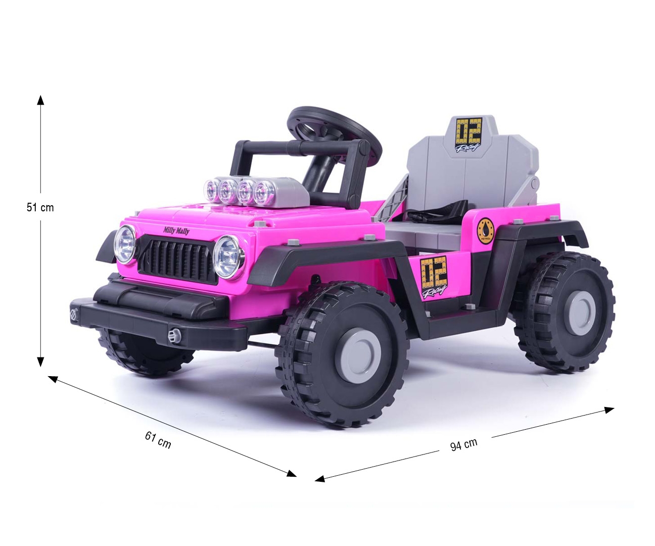 Milly Mally Pojazd na akumulator Prime 2w1 Pink — zdjęcie 13