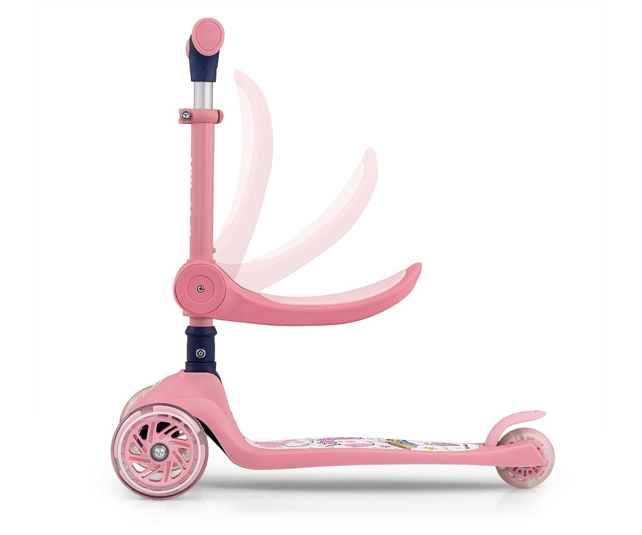 Milly Mally Scooter Fuzzy Pink — zdjęcie 7