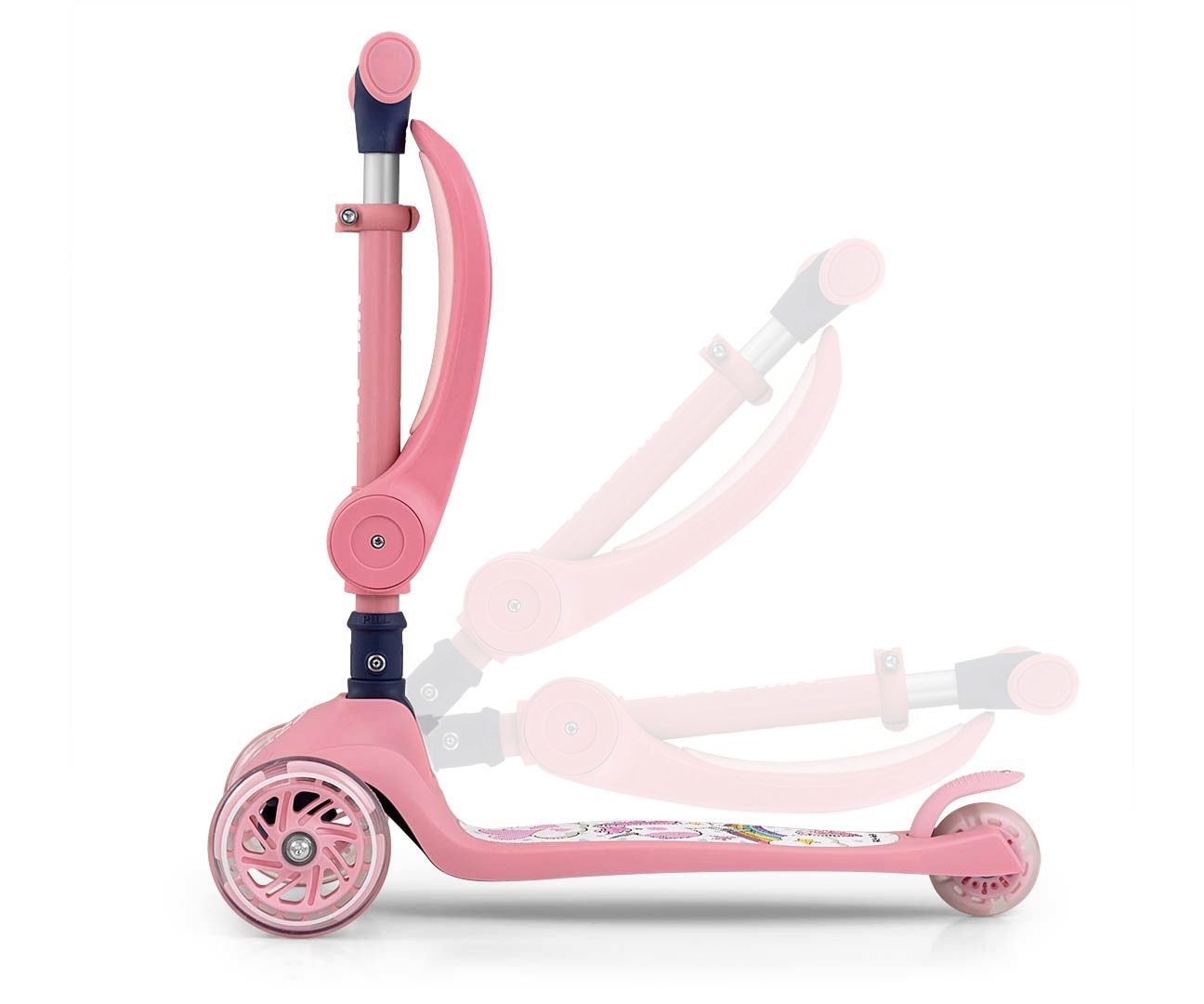 Milly Mally Scooter Fuzzy Pink — zdjęcie 8
